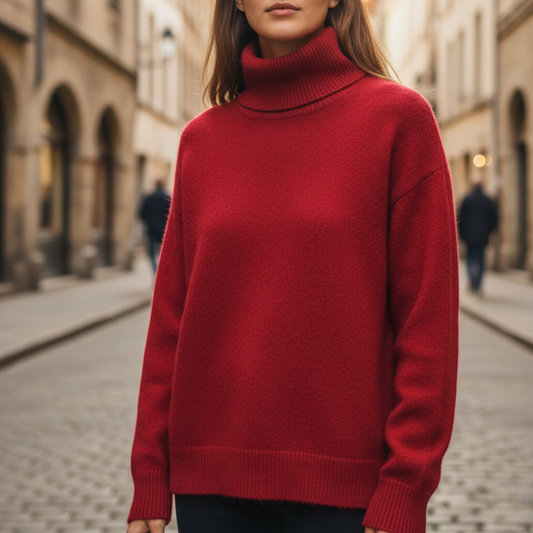 Maglione Donna Collo Alto Comodo