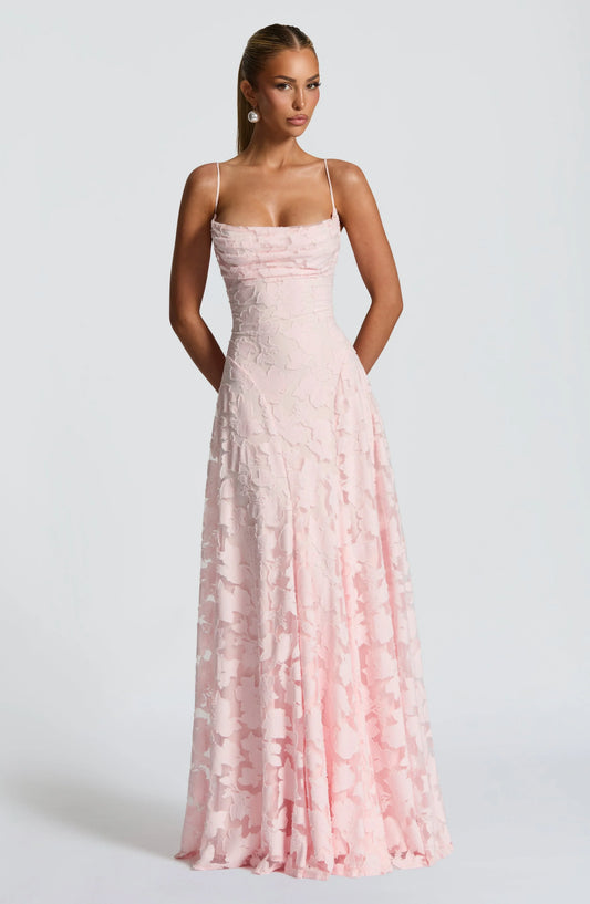 Abito Donna Velluto Floreale Smanicato con Spalline Sottili
