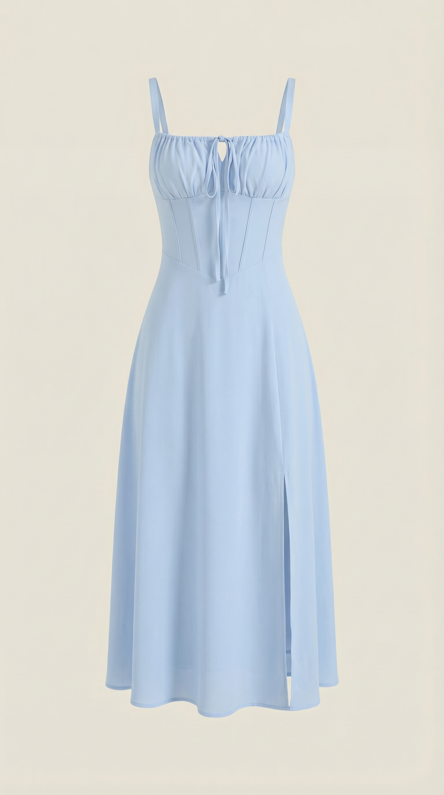 Abito Donna Velluto Smanicato Midi Floreale con Scollo a V