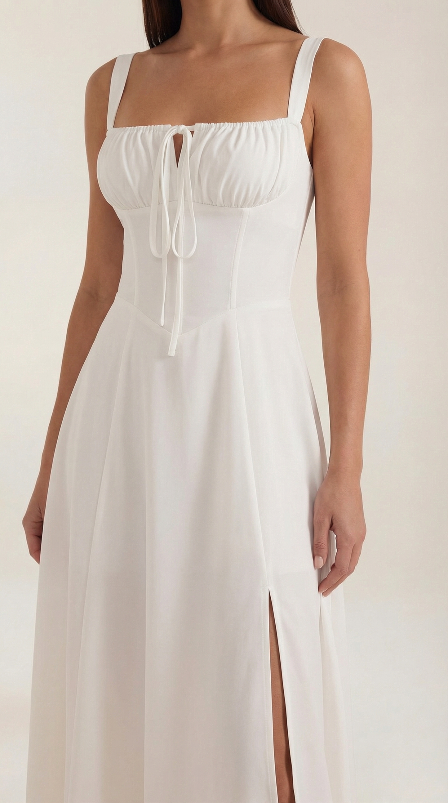 Abito Donna Velluto Smanicato Midi Floreale con Scollo a V