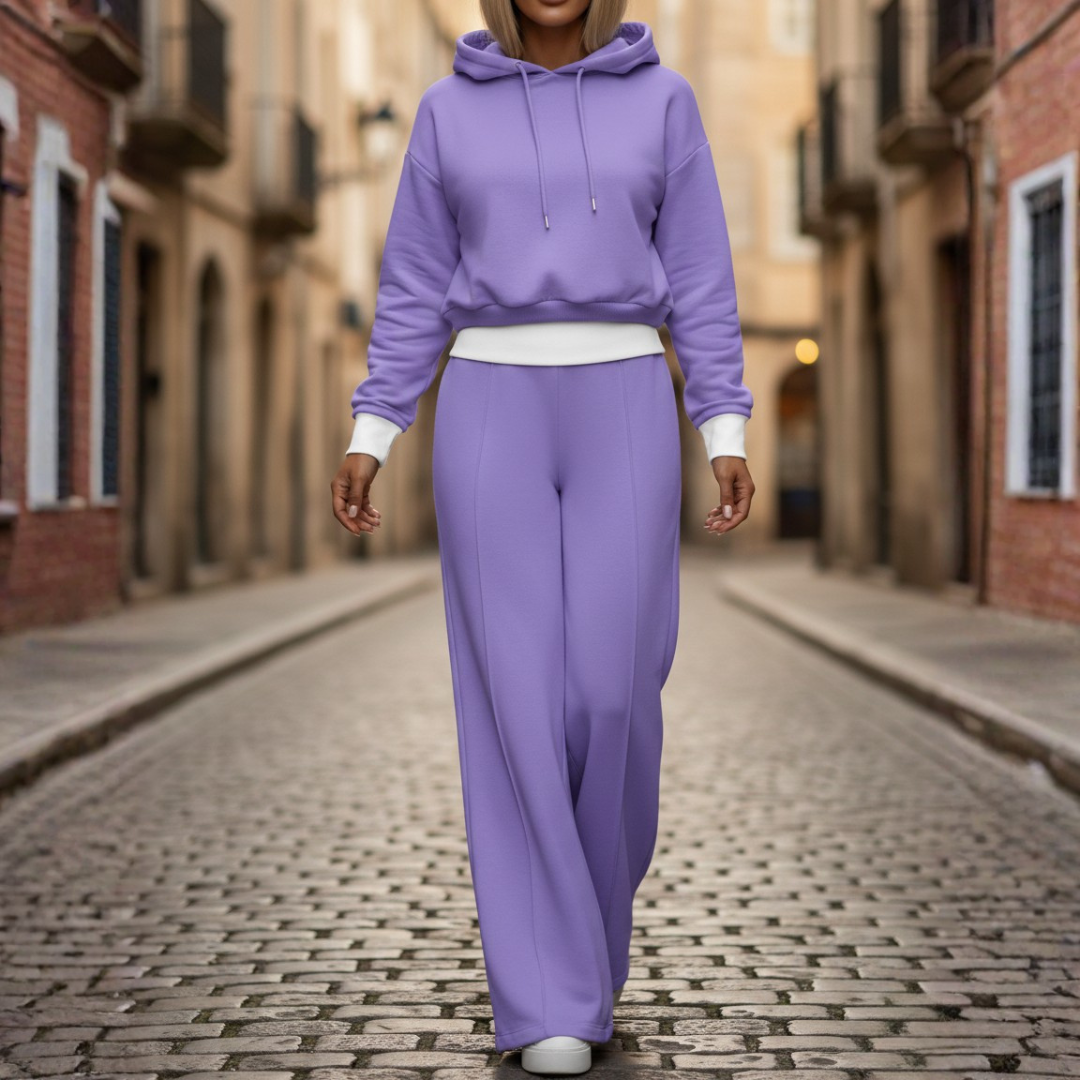 Completo Tuta Donna Casual con Cappuccio