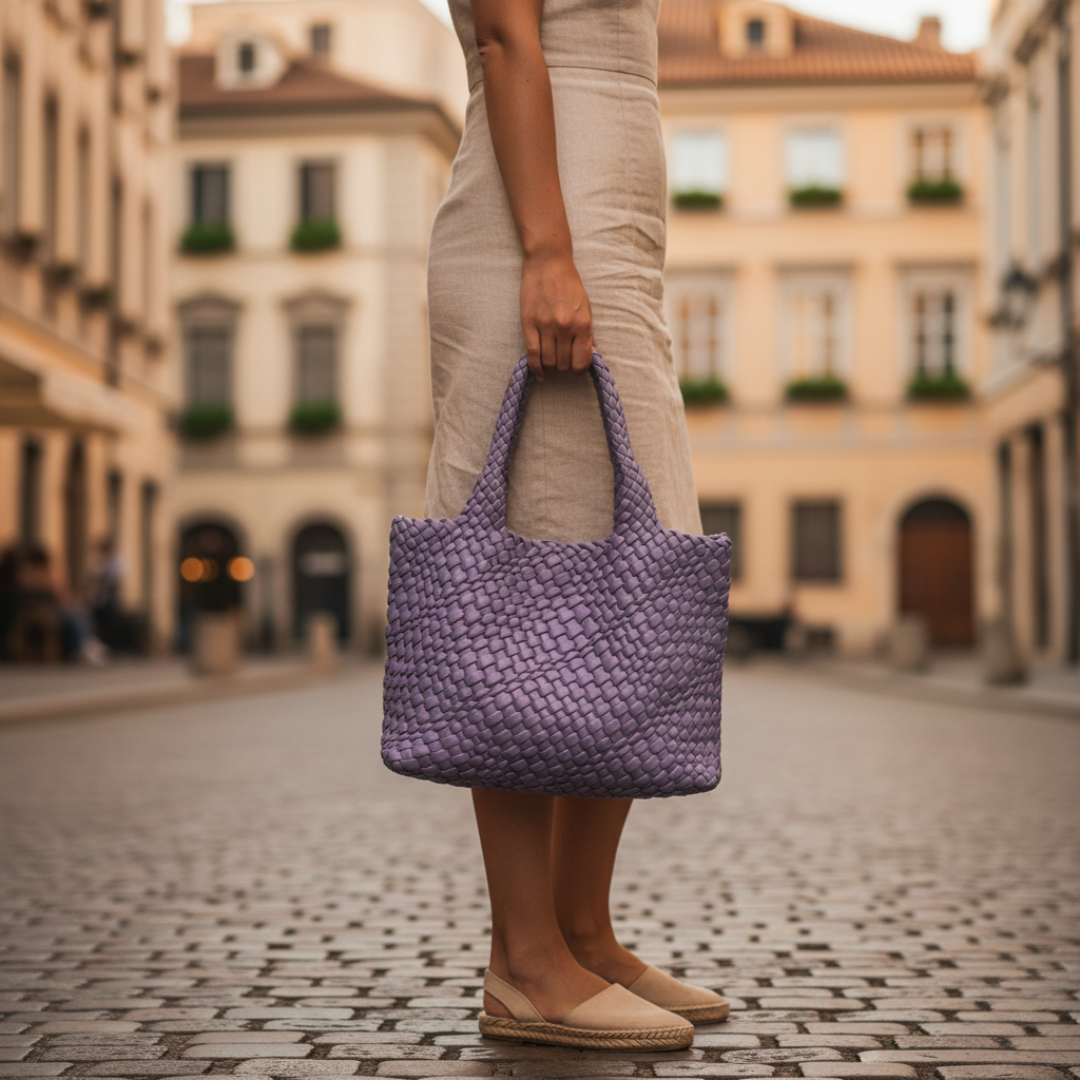 Borsa Donna Tote in Pelle Intrecciata