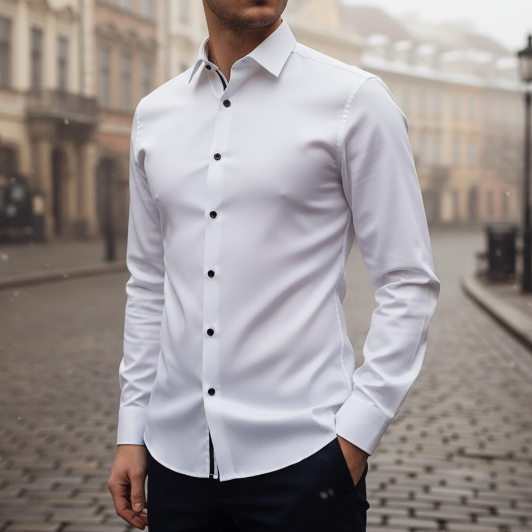 Camicia Uomo Slim Fit Manica Lunga