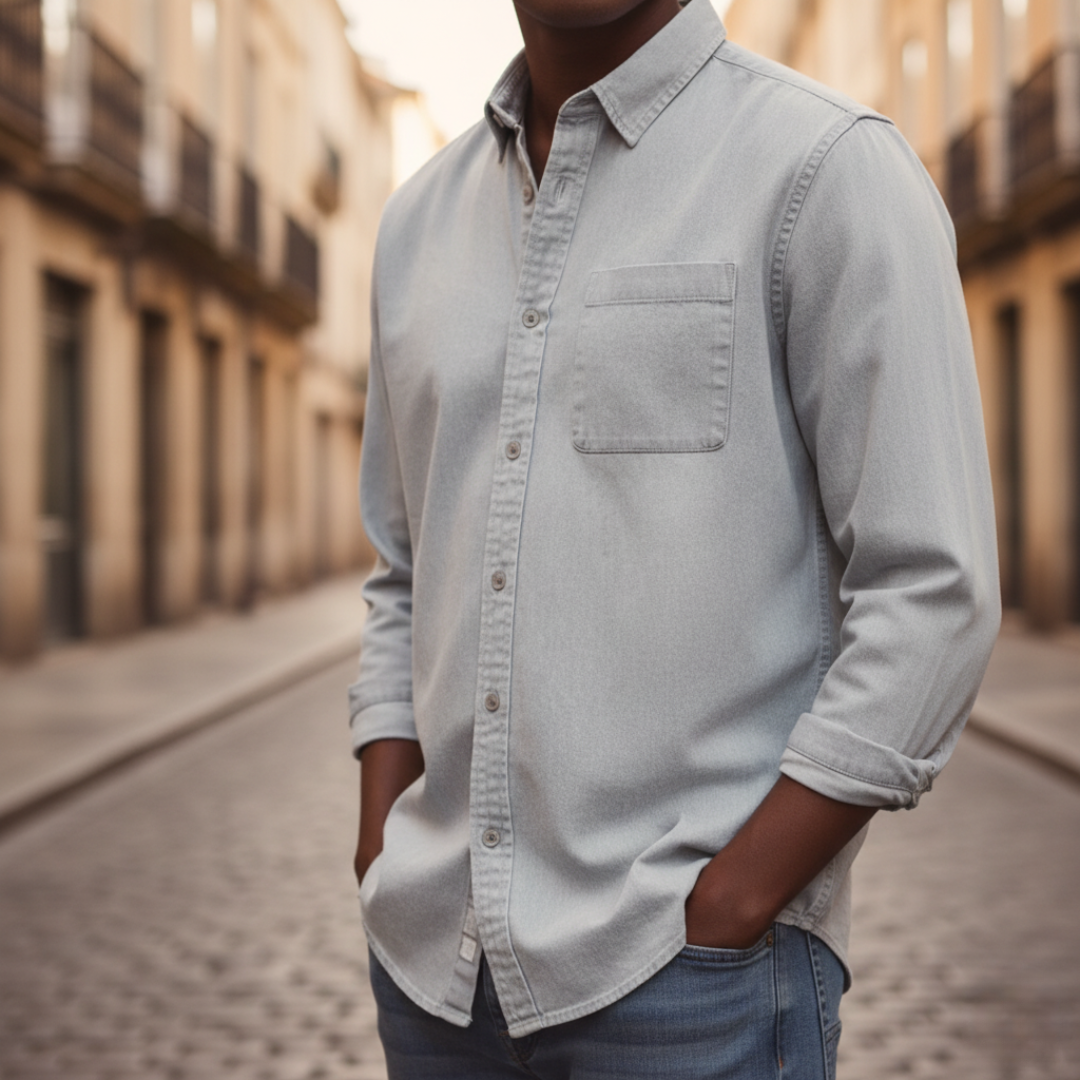 Camicia uomo con taschino