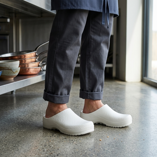 Zoccoli da Chef Impermeabili Slip-On Scarpe da Lavoro Unisex